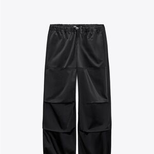 Zara Silky Parachute Pants